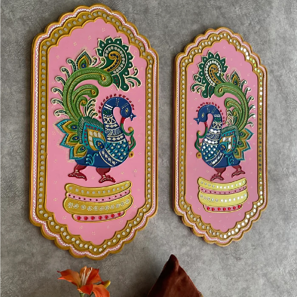 Annapakshi Lippan Wall Hanging (Set of 2)